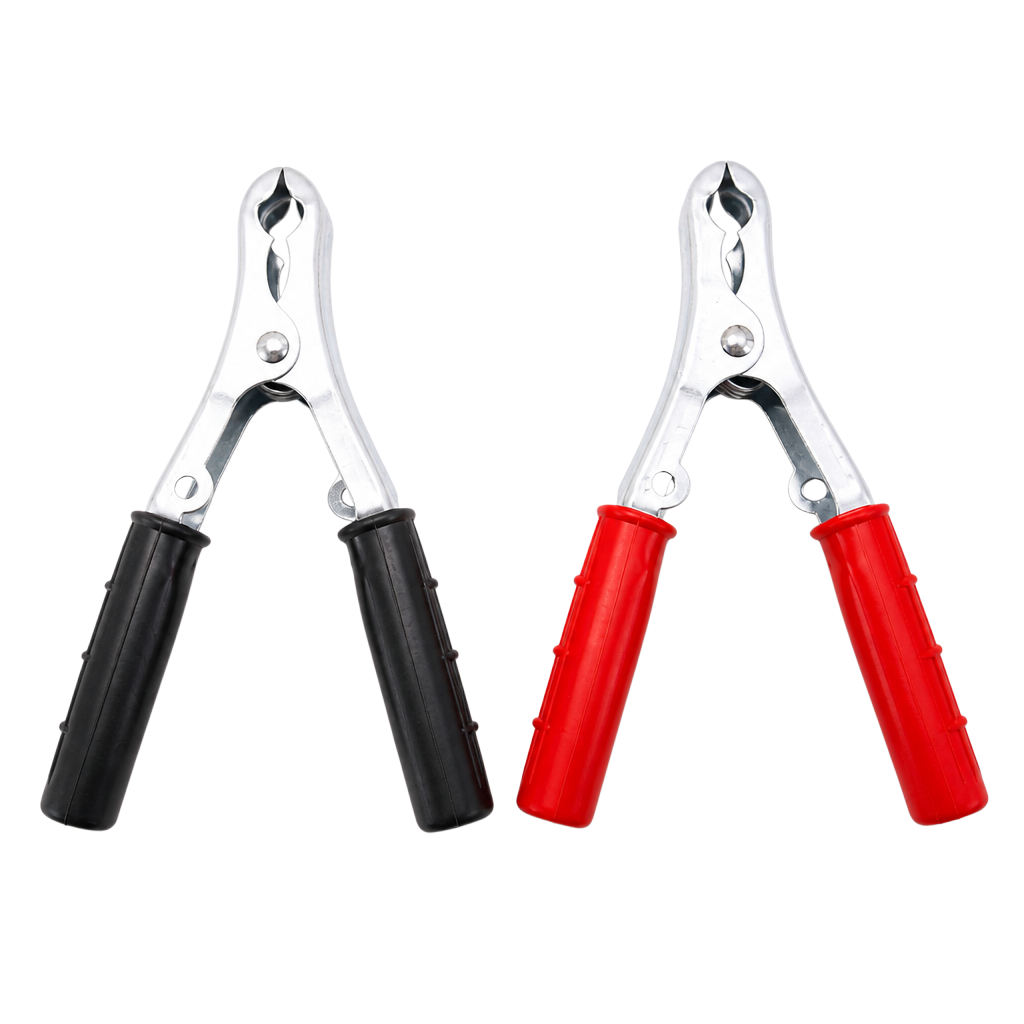 Jumper cable clips red/black set in pairs