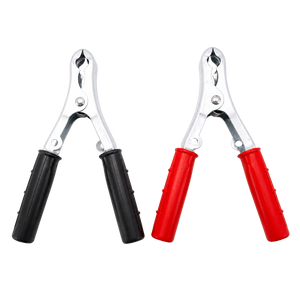 Jumper cable clips red/black set in pairs