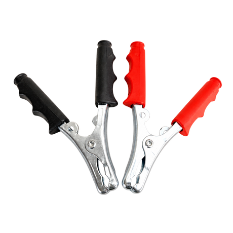Jumper cable clips red/black set in pairs