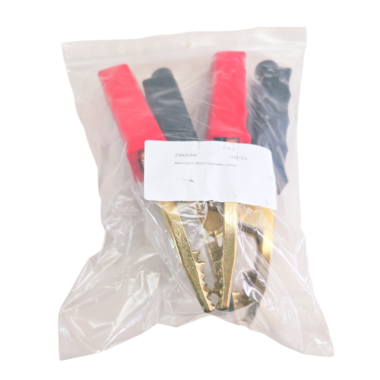 Jumper cable clips red/black set in pairs