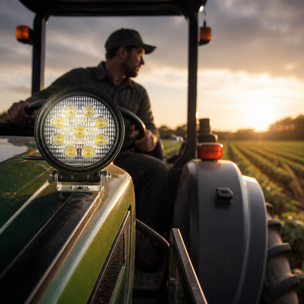 Munkalámpa LED kör 12/24V