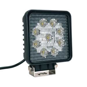 Led munkalámpa szögletes terítő 27W 12/24V kék