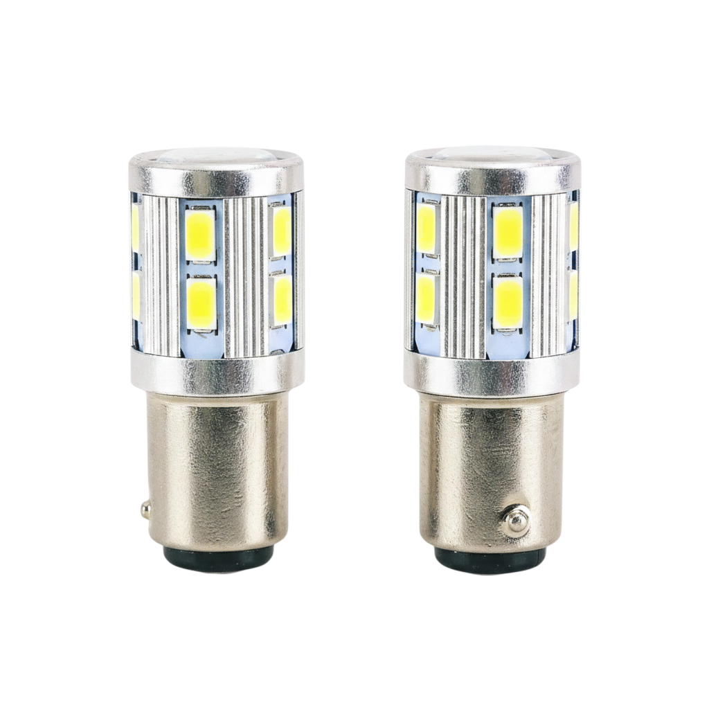SMD LED bulb pair with Bay15D sockets
