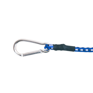 Gumipók karabineres 8 mm, kék 1 darabos