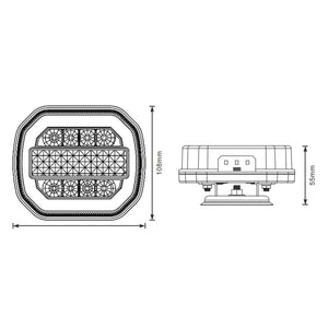 Lámpa LED vezeték nélküli mágneses prizmás 12V