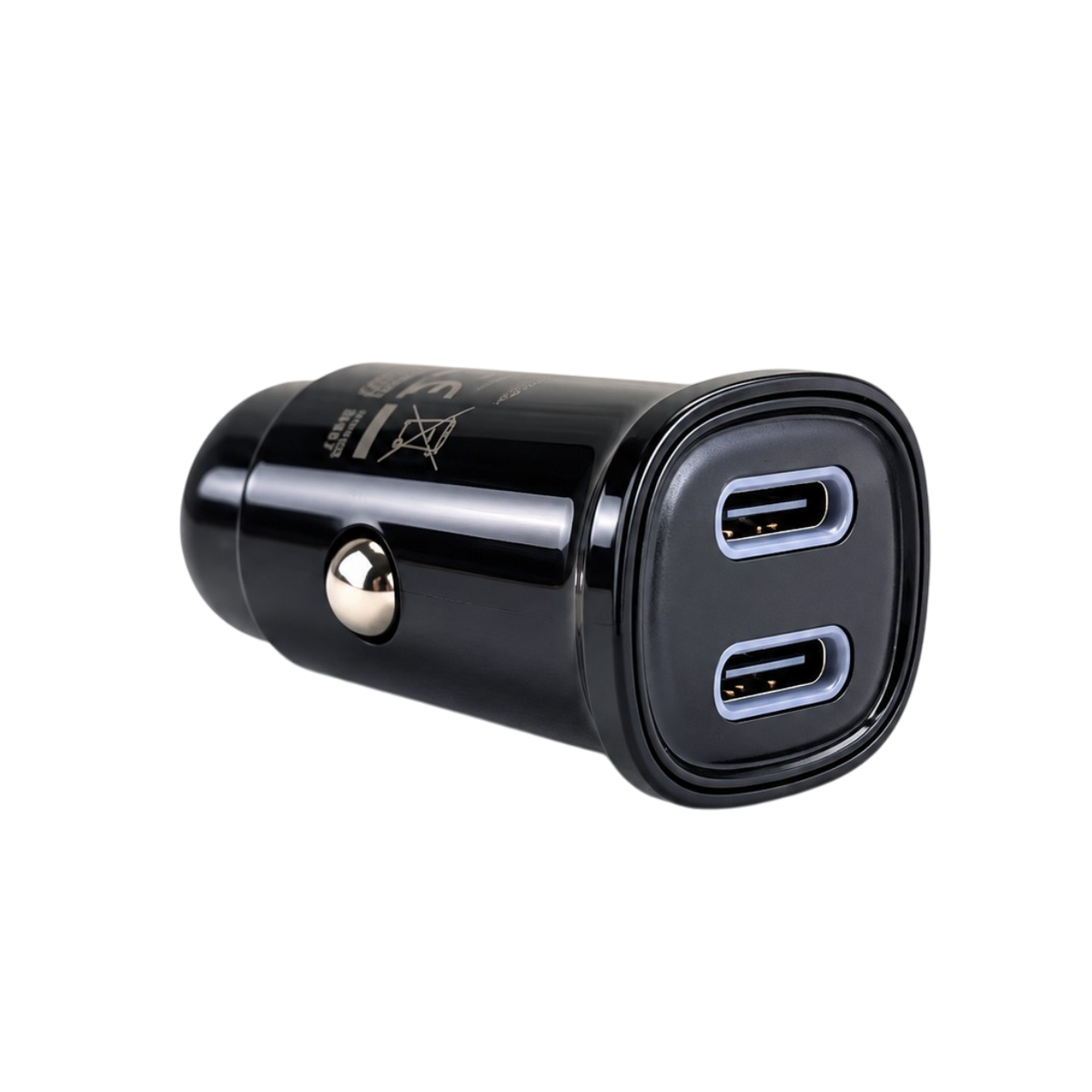 Autós töltő 30 W PD gyorstöltéssel és 2 USB-C csatlakozóval