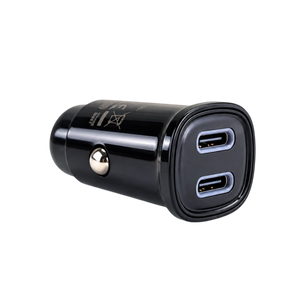 Autós töltő 30 W PD gyorstöltéssel és 2 USB-C csatlakozóval