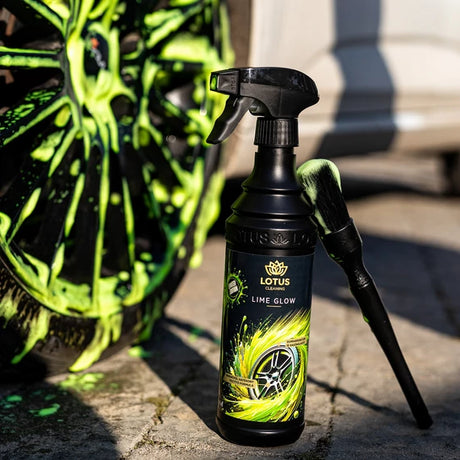 Felni tisztító és gumiabroncs ápoló neonos LIME GLOW 600ML