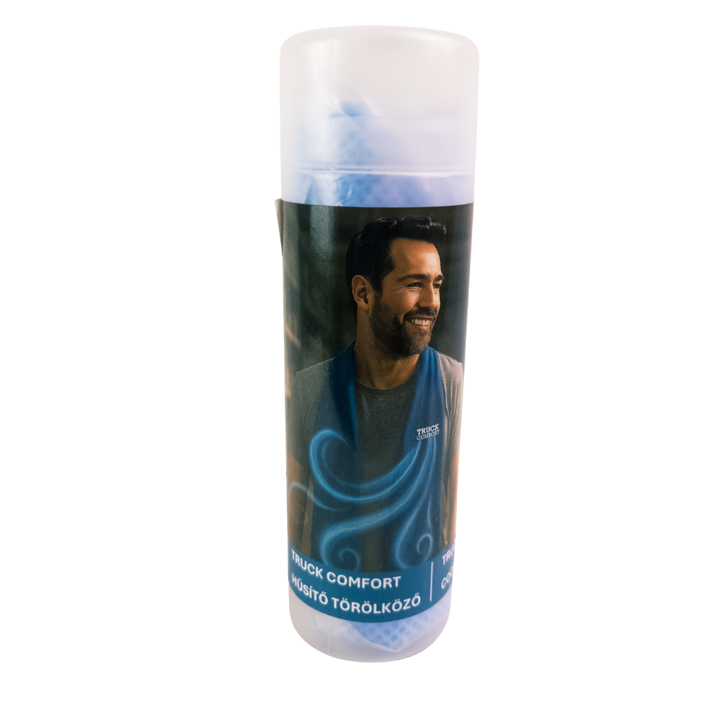 Cooling towel absorbent for sports, outdoor activities 66x43cm blue