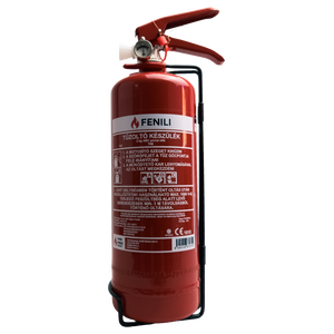 Powder fire extinguisher ABC with bracket and pressure gauge