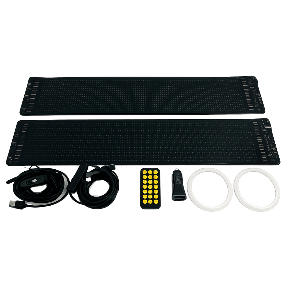 LED display eye pair set, with remote control 12V 590x120mm