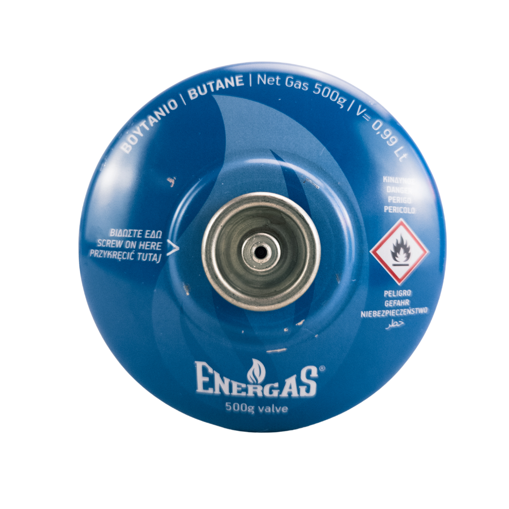 Camping gas bottle 500 g 7/16 EN417