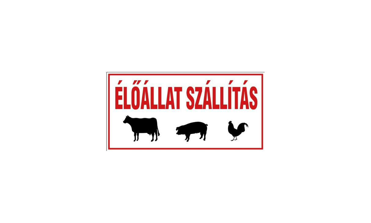 Matrica élőállat szállítás