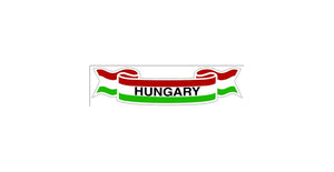 Matrica wimpel Hungary kicsi