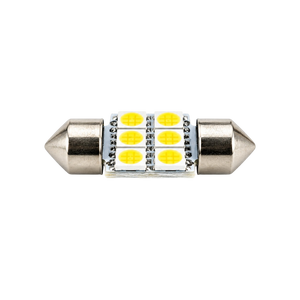 Autó LED izzó T10 foglalattal SMD fehér fény 2 db-os készlet