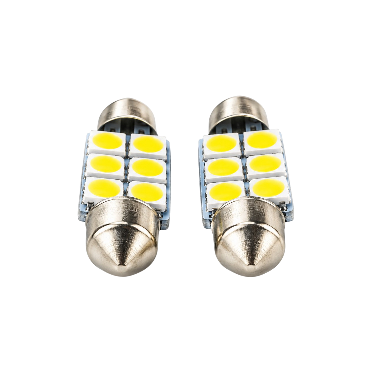 Autó LED izzó T10 foglalattal SMD fehér fény 2 db-os készlet