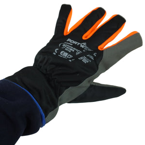 Munkakesztyű téli Wintershield fekete/narancs 10/XL