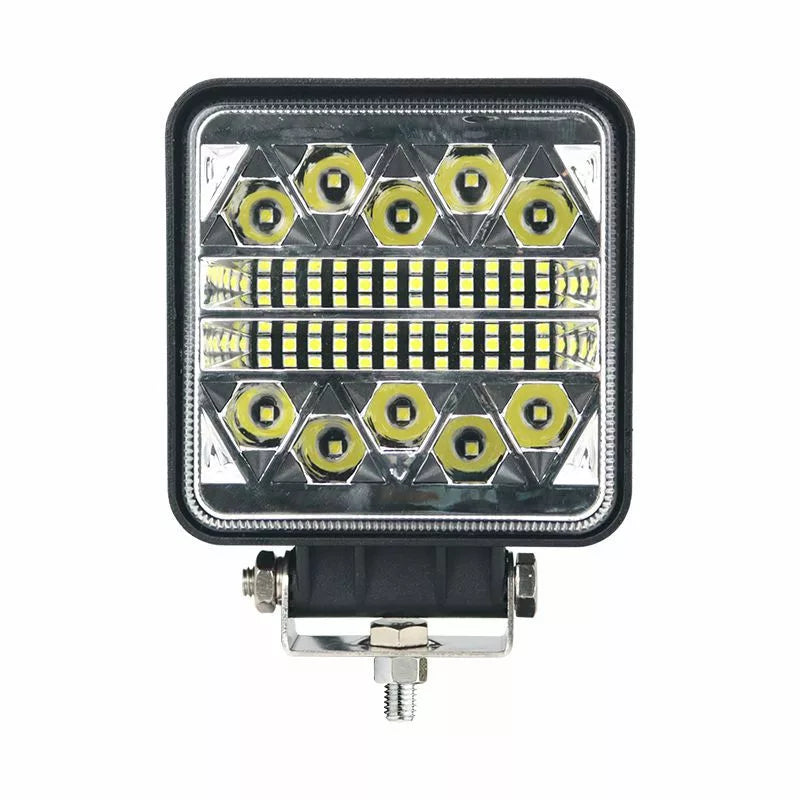 Munkalámpa LED szögletes kombinált fény 102W 12/24V