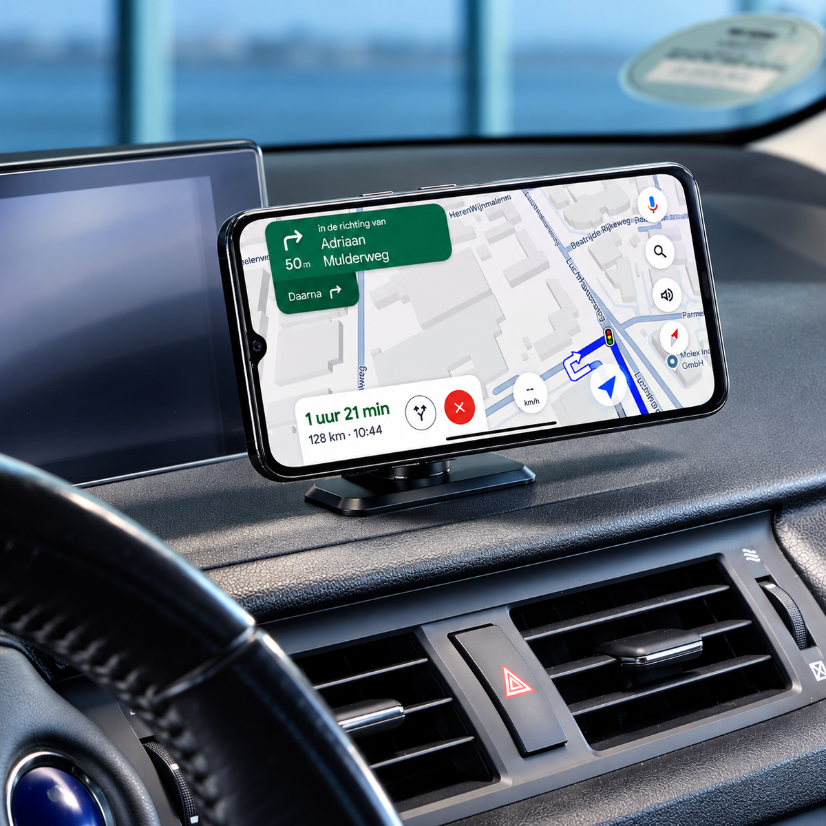 Autós telefontartó mágneses rögzítéssel és 360°-os forgathatósággal