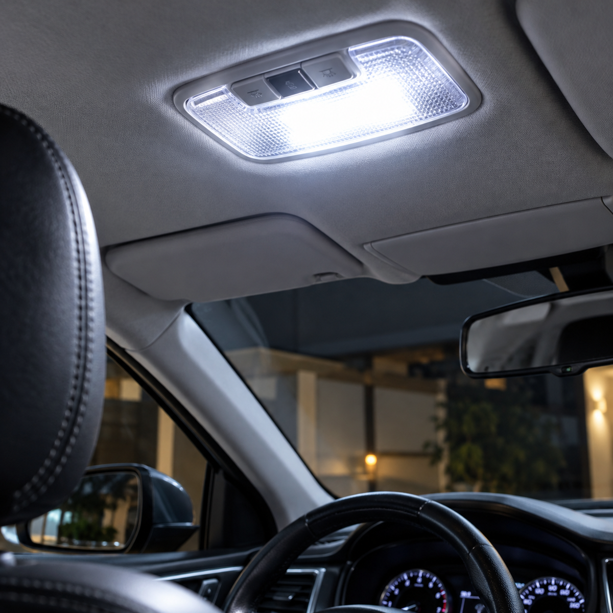 SMD LED szofita izzó 4 LED Canbus fehér