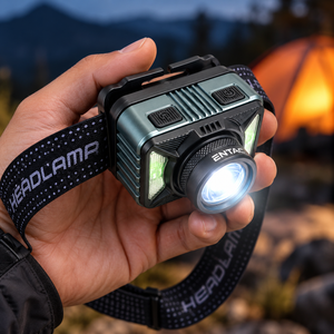 Fejlámpa tölthető ledes 1200 lumen IP65 fókuszálható, szenzoros