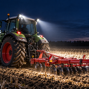 LED munkalámpa szögletes, széles terítőfénnyel traktorhoz és autóhoz