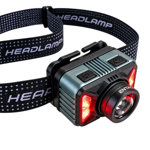 Fejlámpa tölthető ledes 1200 lumen IP65 fókuszálható, szenzoros