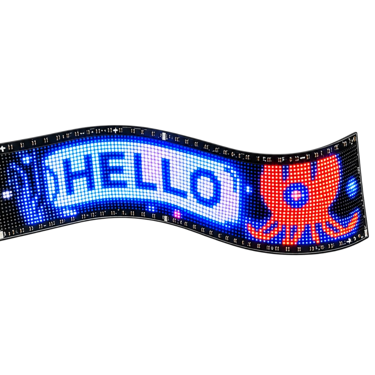 Flexibilis LED kijelző Devil Eyes szemanimációval Bluetooth vezérléssel autóhoz és kamionhoz