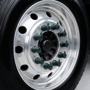 Wheel nut cover with looseness indicator, plastic, 33, black