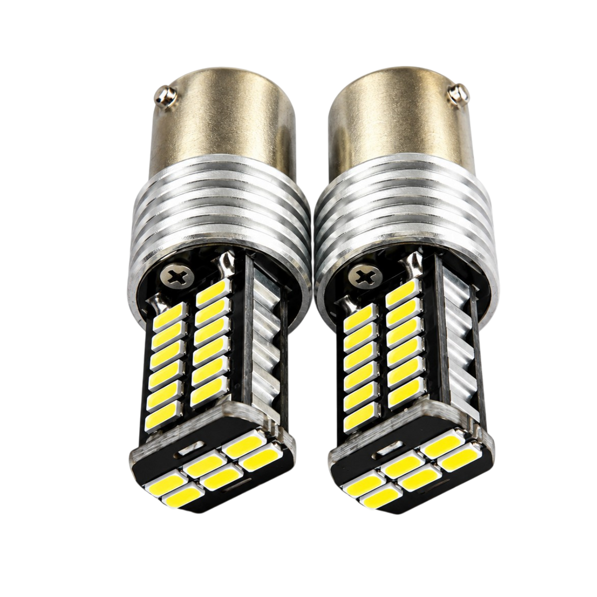 Autó LED izzó BA15S 30 SMD Canbus 12V fehér 2 db