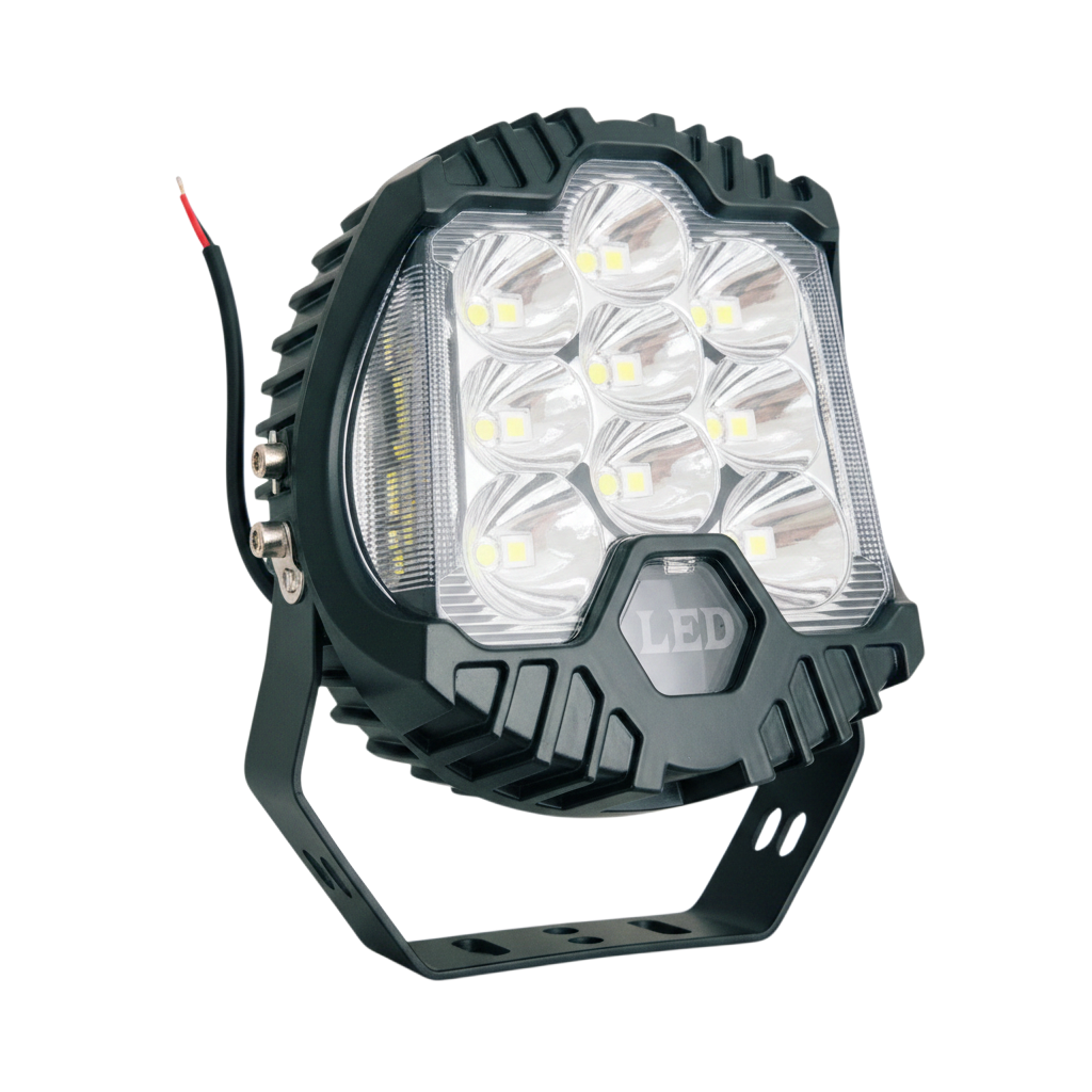 LED munkalámpa tartóval kombinált Spot + Flood fény 75W