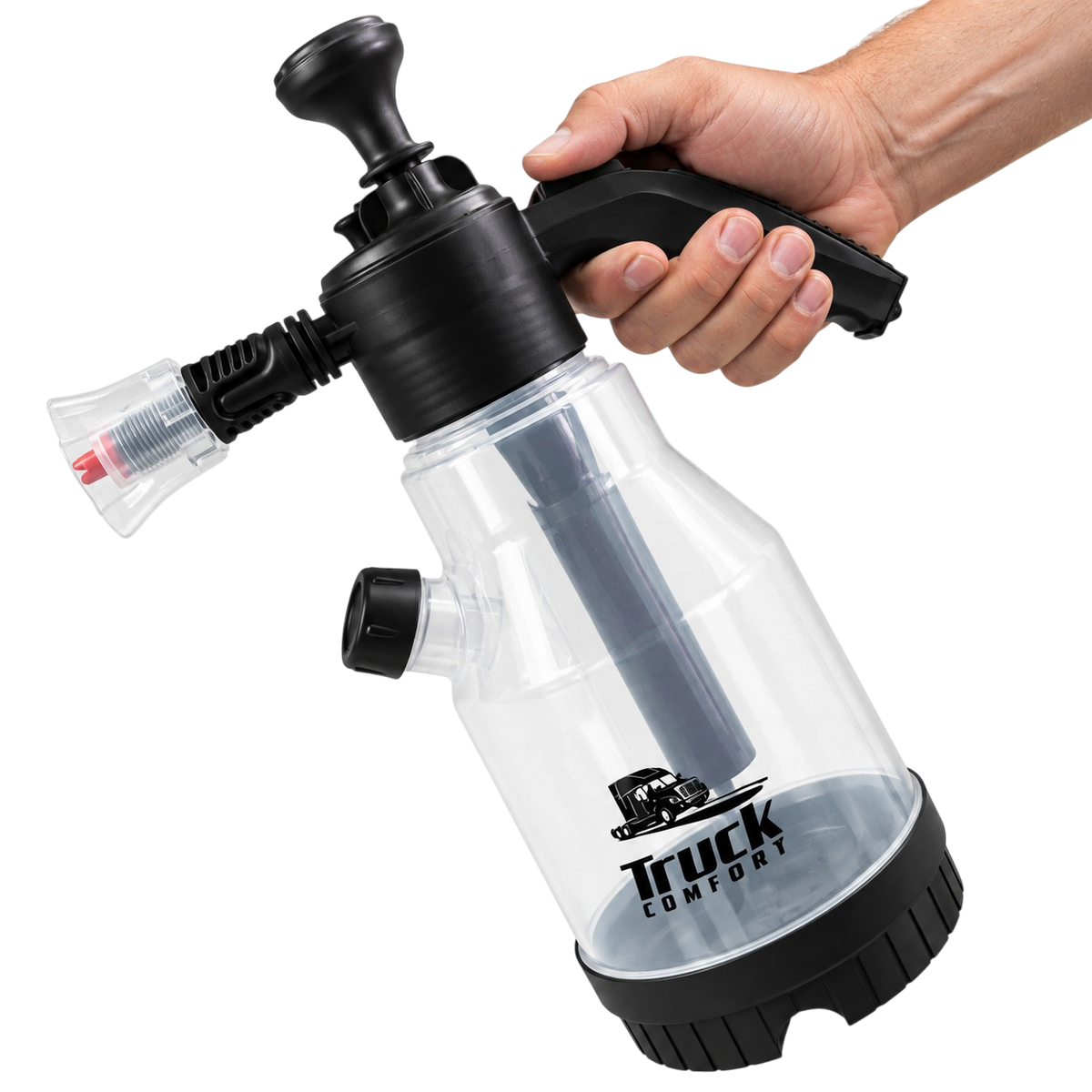 Kézi habosító és permetező autómosáshoz, 4 cserélhető szórófejjel, 2 liter