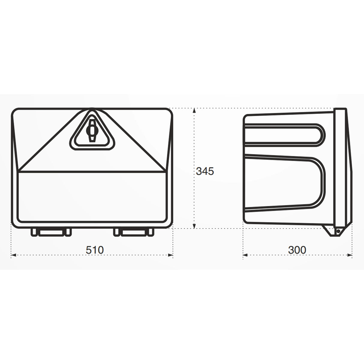 Tool box plastic lockable