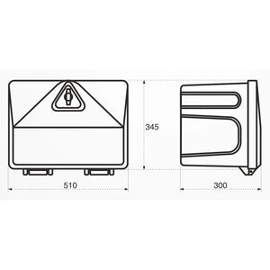 Tool box plastic lockable