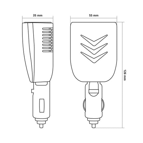 Szivargyújtó elosztó USB töltő 4 portos - 6800 mA - 12/24V