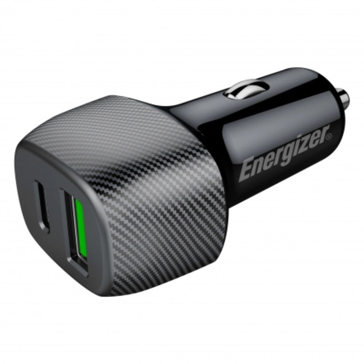 Szivargyújtó töltő USB és Type-C QC karbon mintás Energizer