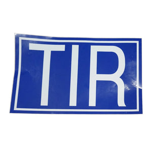 TIR megjlelőlés matrica