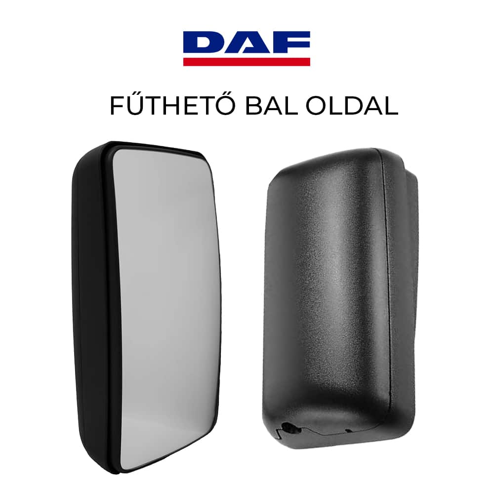 Tükör DAF-hoz 384x205mm 28-as fűtött bal