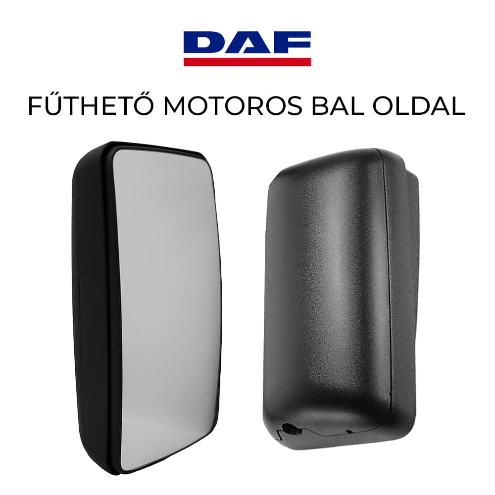 Tükör DAF-hoz 384x205mm 28-as fűtött motoros bal