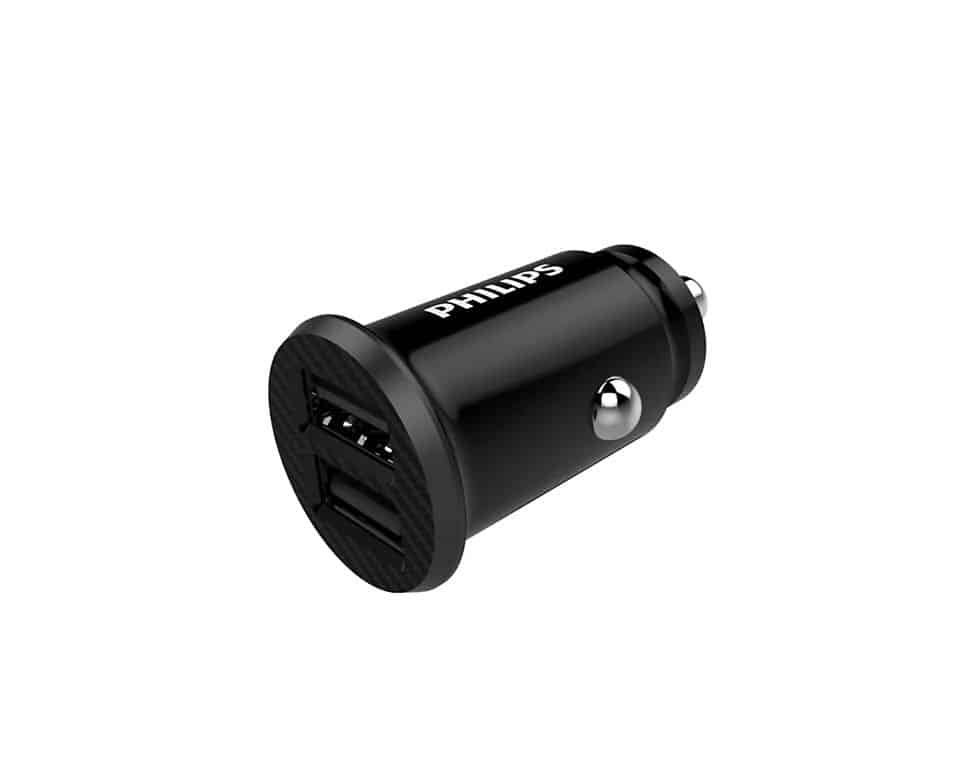 USB töltő dupla 12W 12/24V - Philips