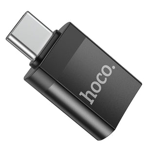 HOCO UA17 USB TYPE-C MALE / USB 3.0 FEMALE ADAPTER FEKETE