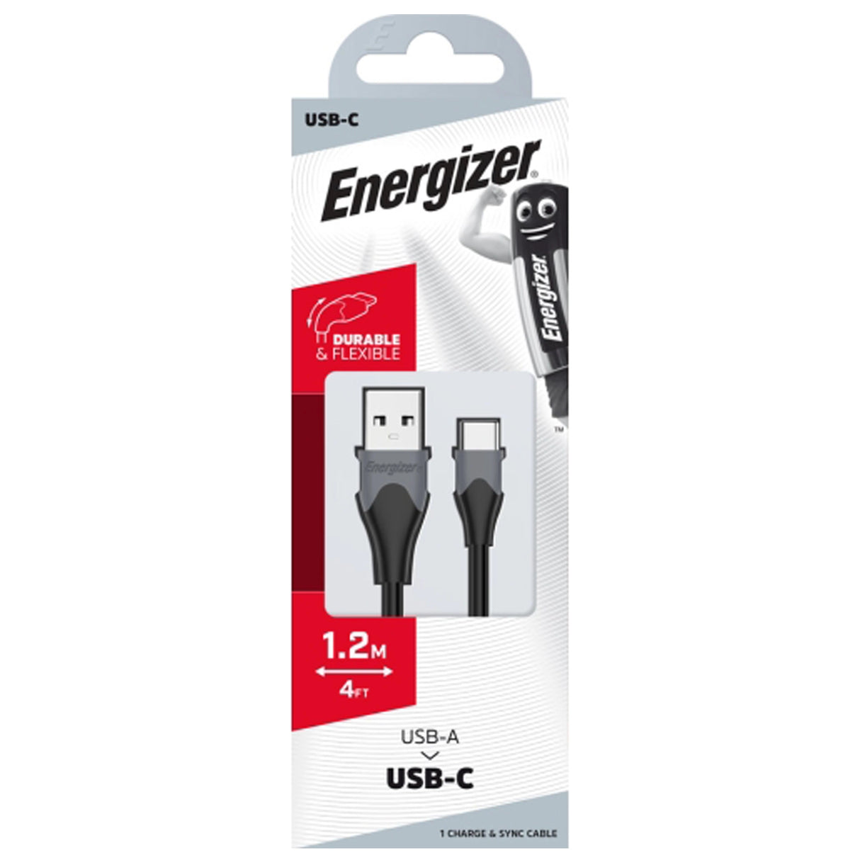USB type-C töltő- és adatkábel 1,2 m