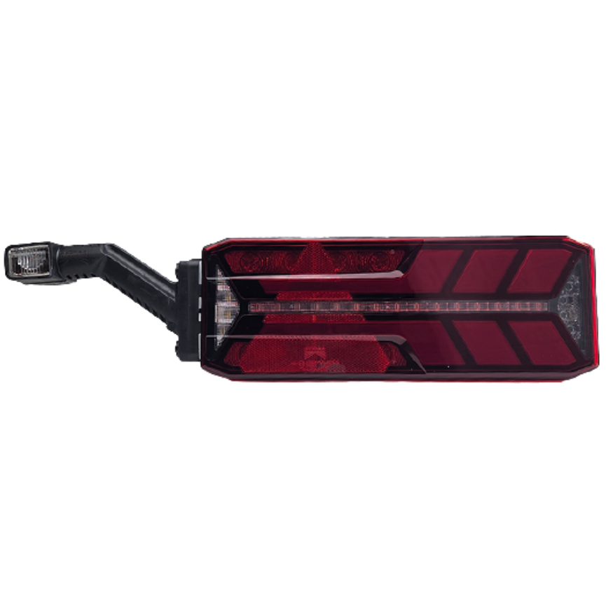 Trailer rear lamp with rubber lamp 4 connectors