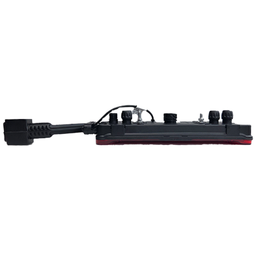 Trailer rear lamp with rubber lamp 4 connectors