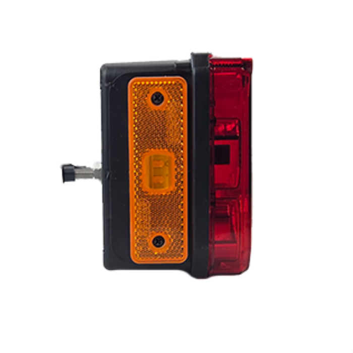 Lámpa LED 7 funkciós háromszög prizmás 12-24V