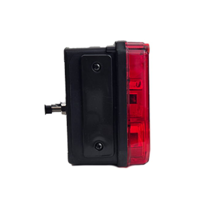 Lámpa LED 7 funkciós háromszög prizmás 12-24V