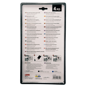 Ponyva ragasztó javító folt készlet 4db 15x24 cm