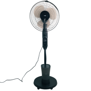 Párásító ventilátor álló 2,8 literes víztartály, 3 fokozat, oszcilláló, fekete