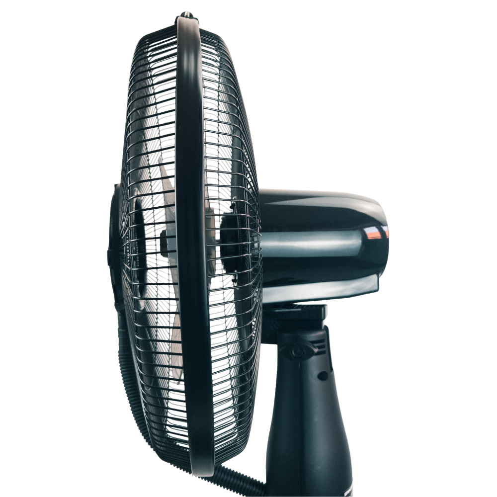 Párásító ventilátor álló 2,8 literes víztartály, 3 fokozat, oszcilláló, fekete