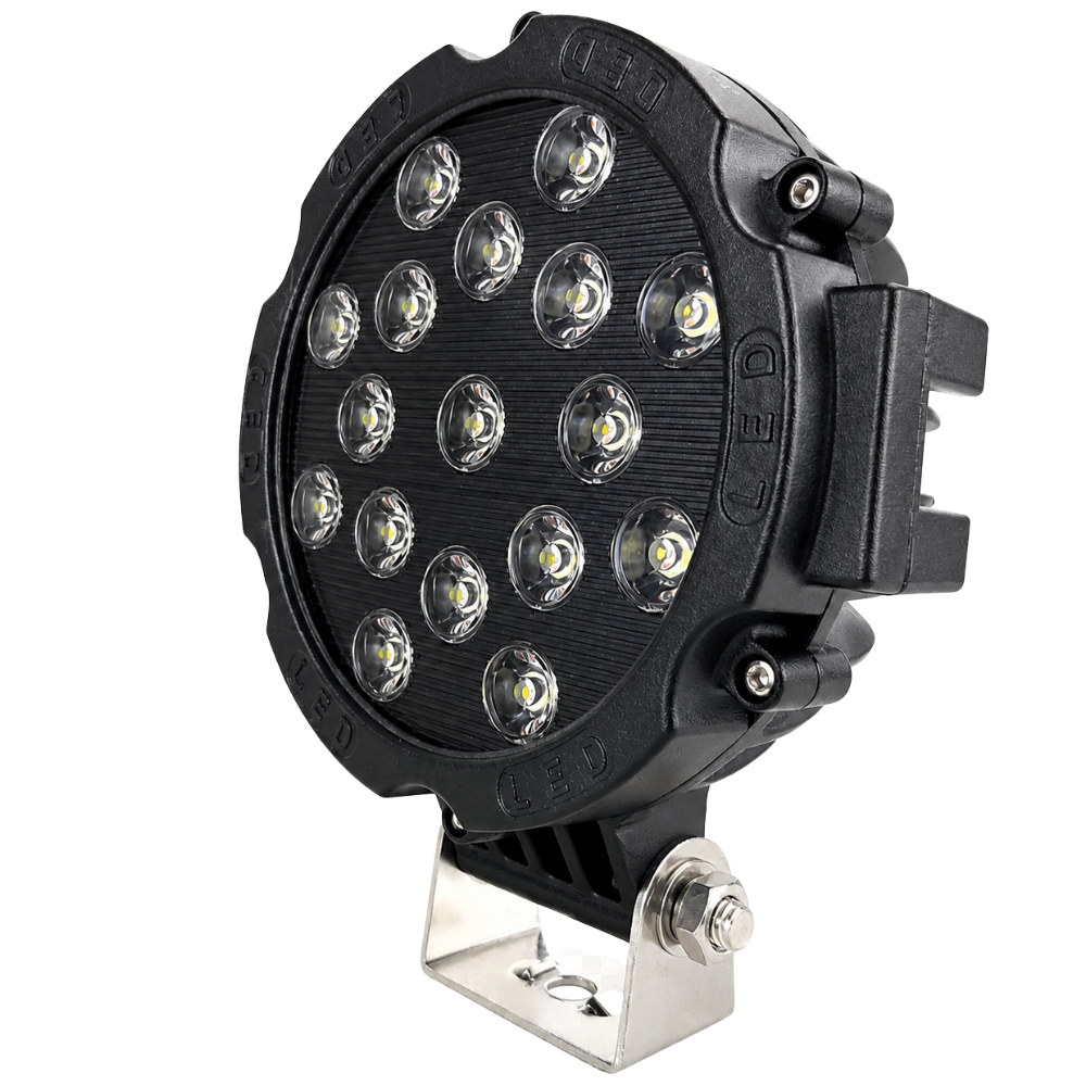 Távolsági fényszóró Led-es kör 51W fehér